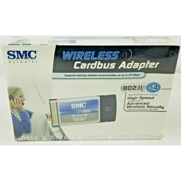 BUTTERFLY- Smc Networks Smcwcb-G Wireless Cardbus Adapter New Sealed