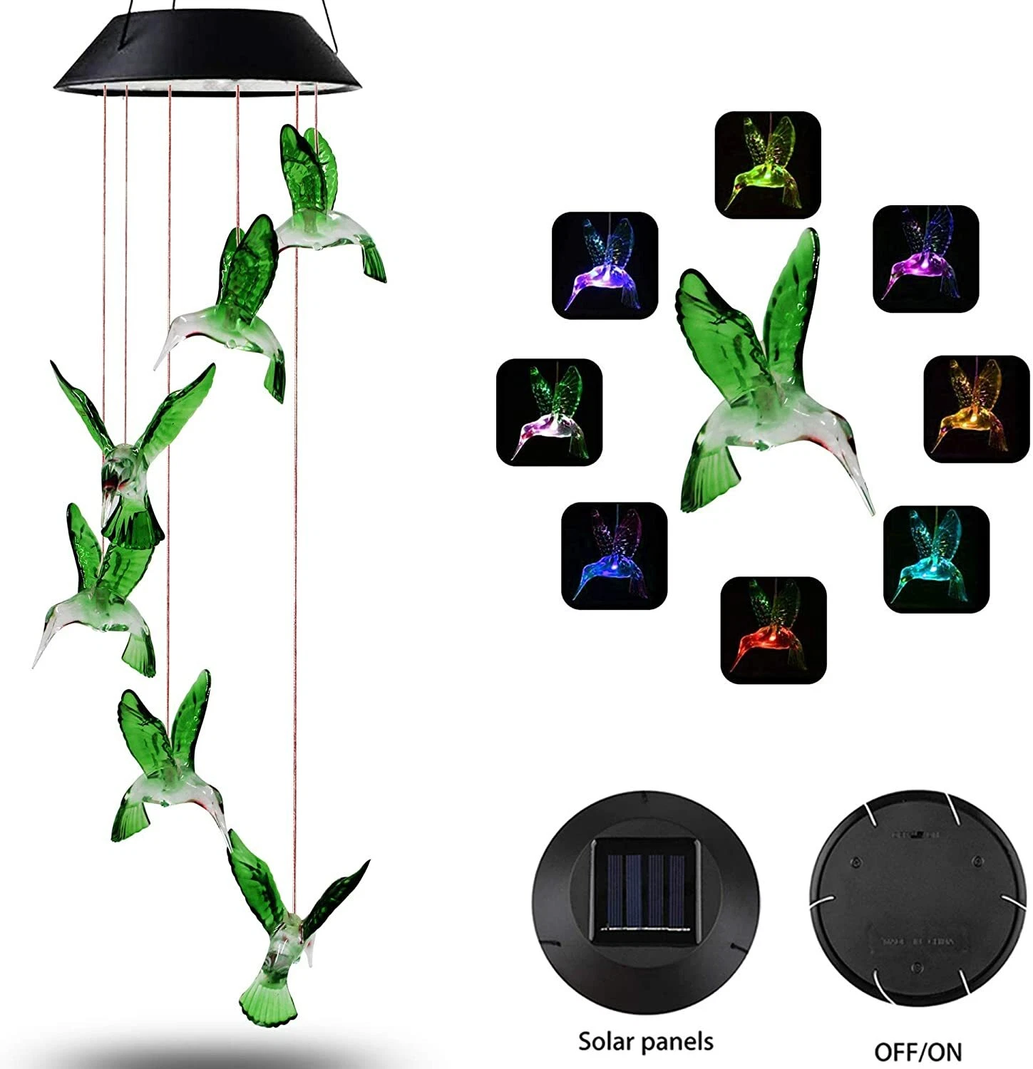 BUTTERFLY- Solar Wind Chimes Decoration For Party, Garden, Yard, Patio