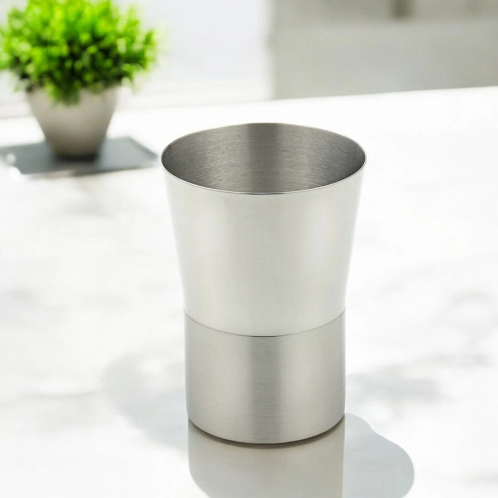 BUTTERFLY- Stainlesslux 71185 Small Two-Tone Stainless Steel Tumbler (8 Oz)