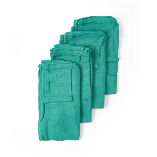 BUTTERFLY- Sterile Disposable Deluxe Or Towel, Jade Green, Pack Of 4