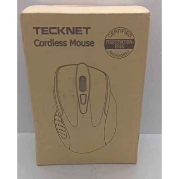 BUTTERFLY- Tecknet Cordless Wireless Optical Red Computer Mouse Model M003. New