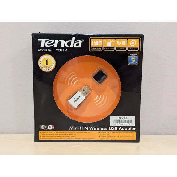 BUTTERFLY- Tenda N150 Wireless Wifi Network Adapter-Nano Size