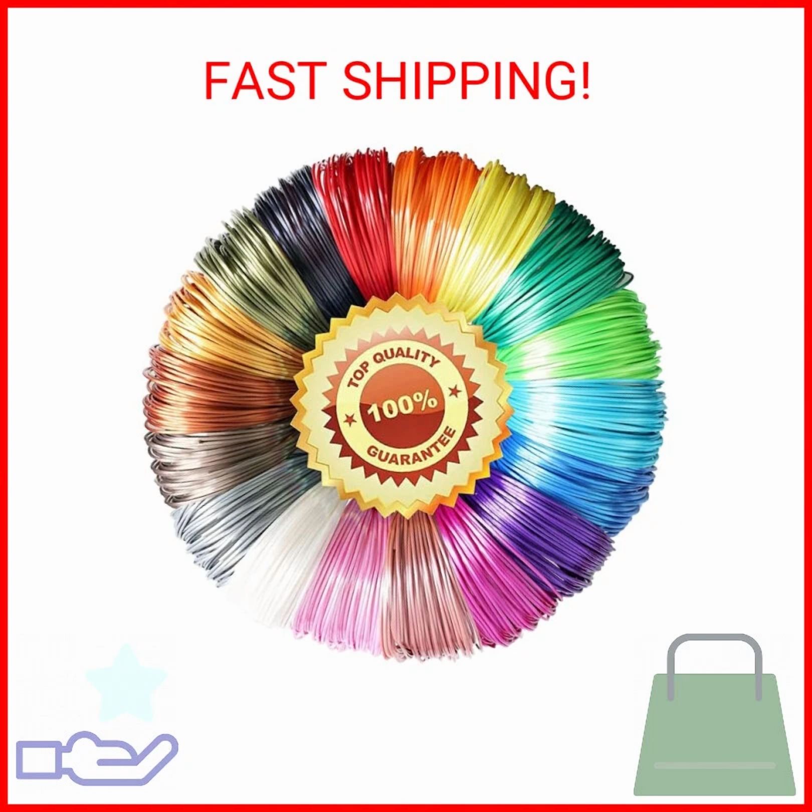 BUTTERFLY- Ttyt3D 18 Popular Shiny Silk Colors Pla 3D Printer Filament Refill Sample Pack，3