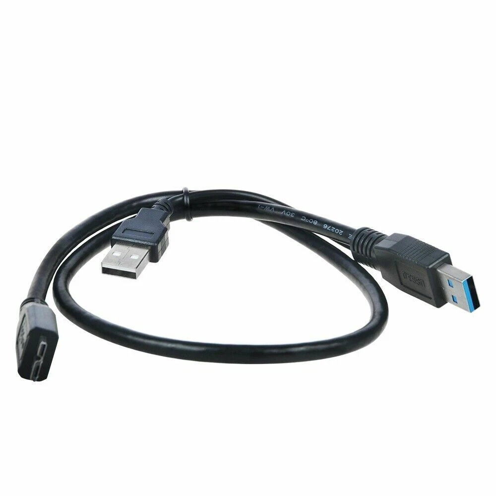BUTTERFLY- Usb 3.0 A Male To Micro Usb 3 Y Cable With Usb Power Connect For 2.5 Mobile Hdd