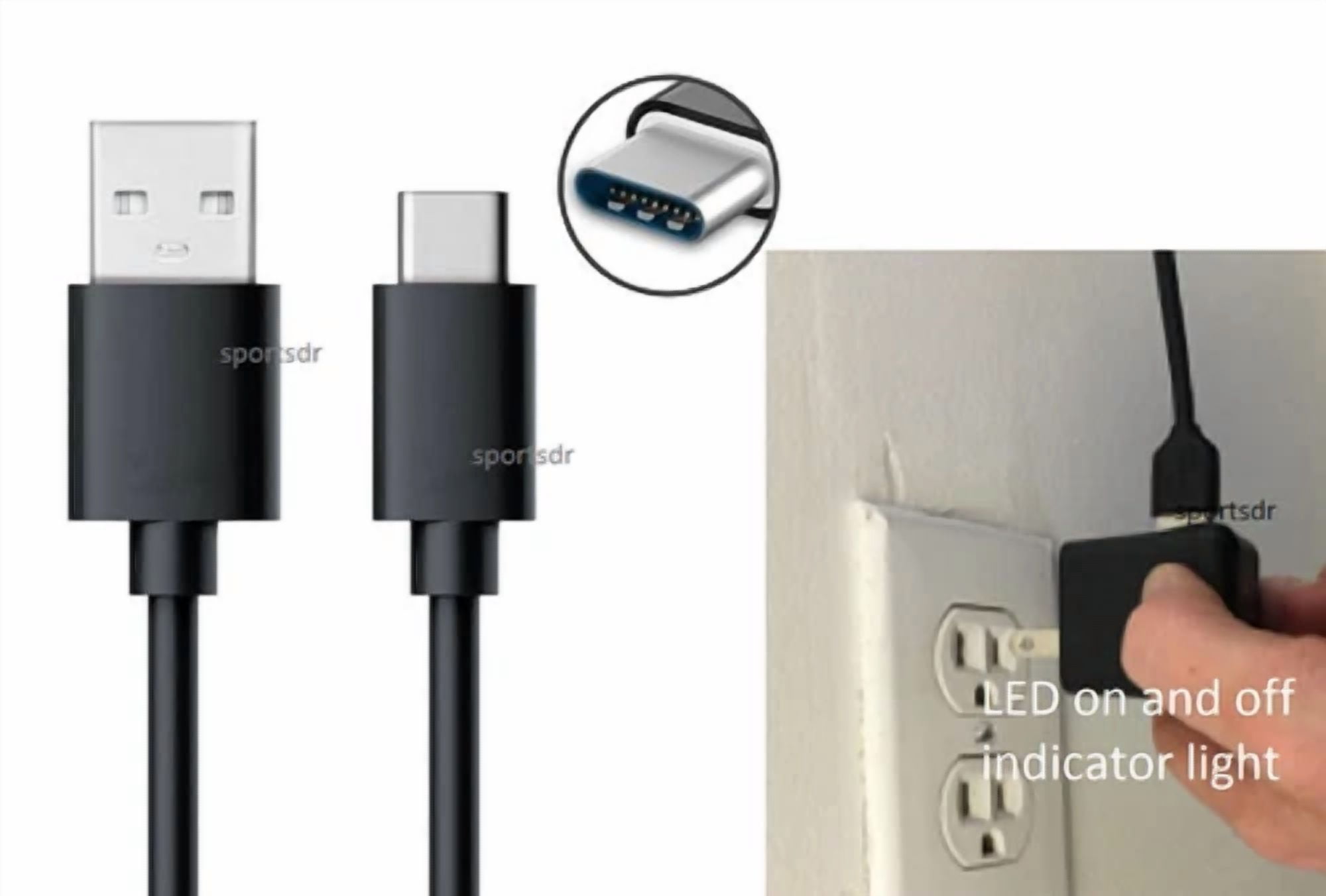 BUTTERFLY- Usb Charger Cord Power Cable Wall Plug To Sony Wf-C510 Wireless Bluetooth Earbud