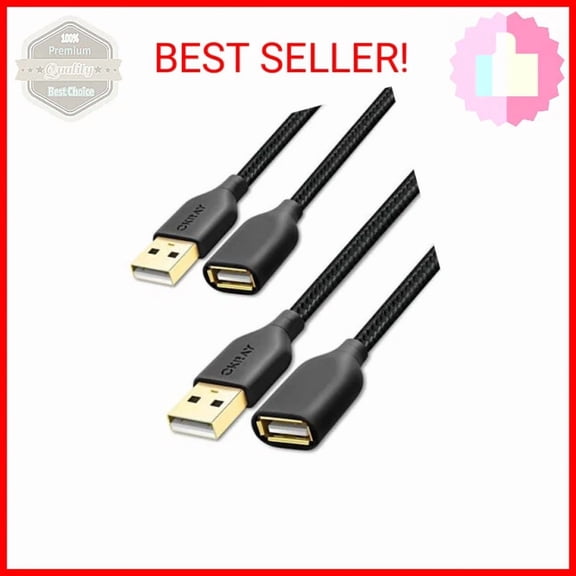 BUTTERFLY- Usb Extension Cable, Okray 2-Pack 6Ft Usb 2.0 Extender Cable Type A Male To Fema