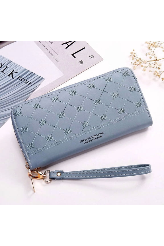 - Women Lady Leather Clutch Wallet Long Purse Credit Card Phone Holder Zip Handbag