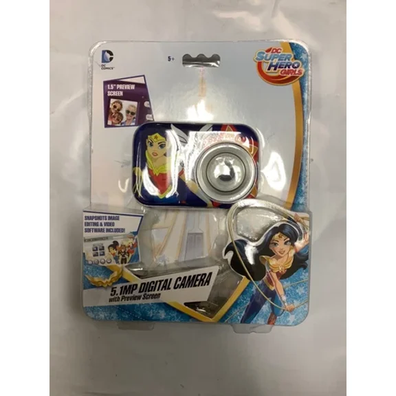 BUTTERFLY- Wonder Woman Dc Super Hero Girls Digital Camera Preview Screen 5.1 Mega Pixels