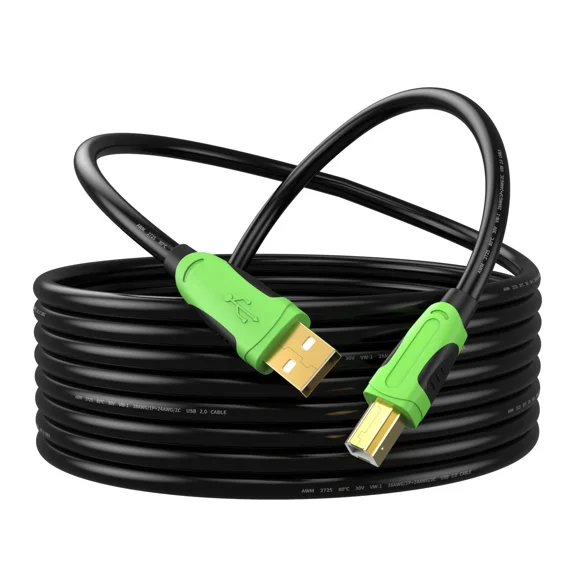BUTTERFLY- Xxone 20Ft Usb Cable - Type A-Male To B-Male, Gold-Plated For 20Ft-A-B