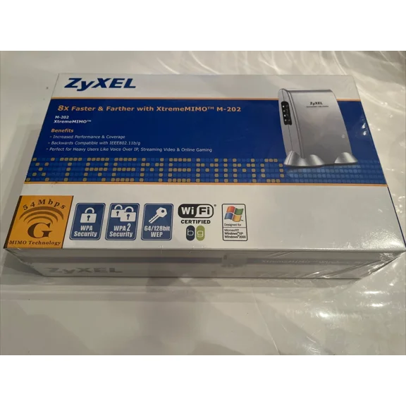 BUTTERFLY- Zyxel M-202 Xtreme Mimo 802.11B/G Wireless Usb 2.0 Adapter Wifi