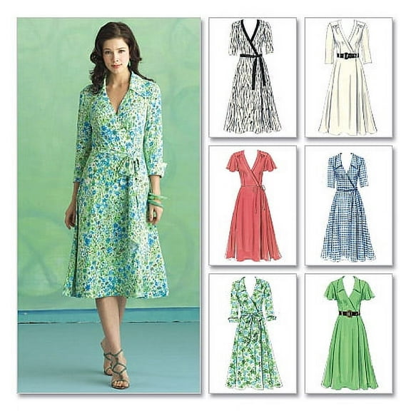 BUTTERICK PATTERNS B5030 Misses' Dress, Belt and Sash, Size FF (16-18-20-22)