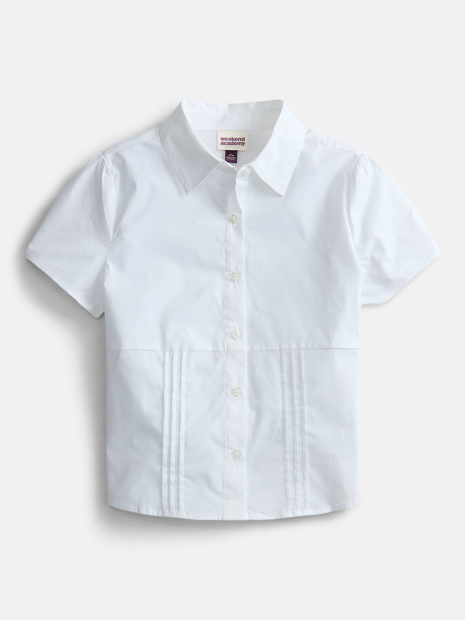 Weekend Academy Girls Button Front Shirt, Sizes 4-18