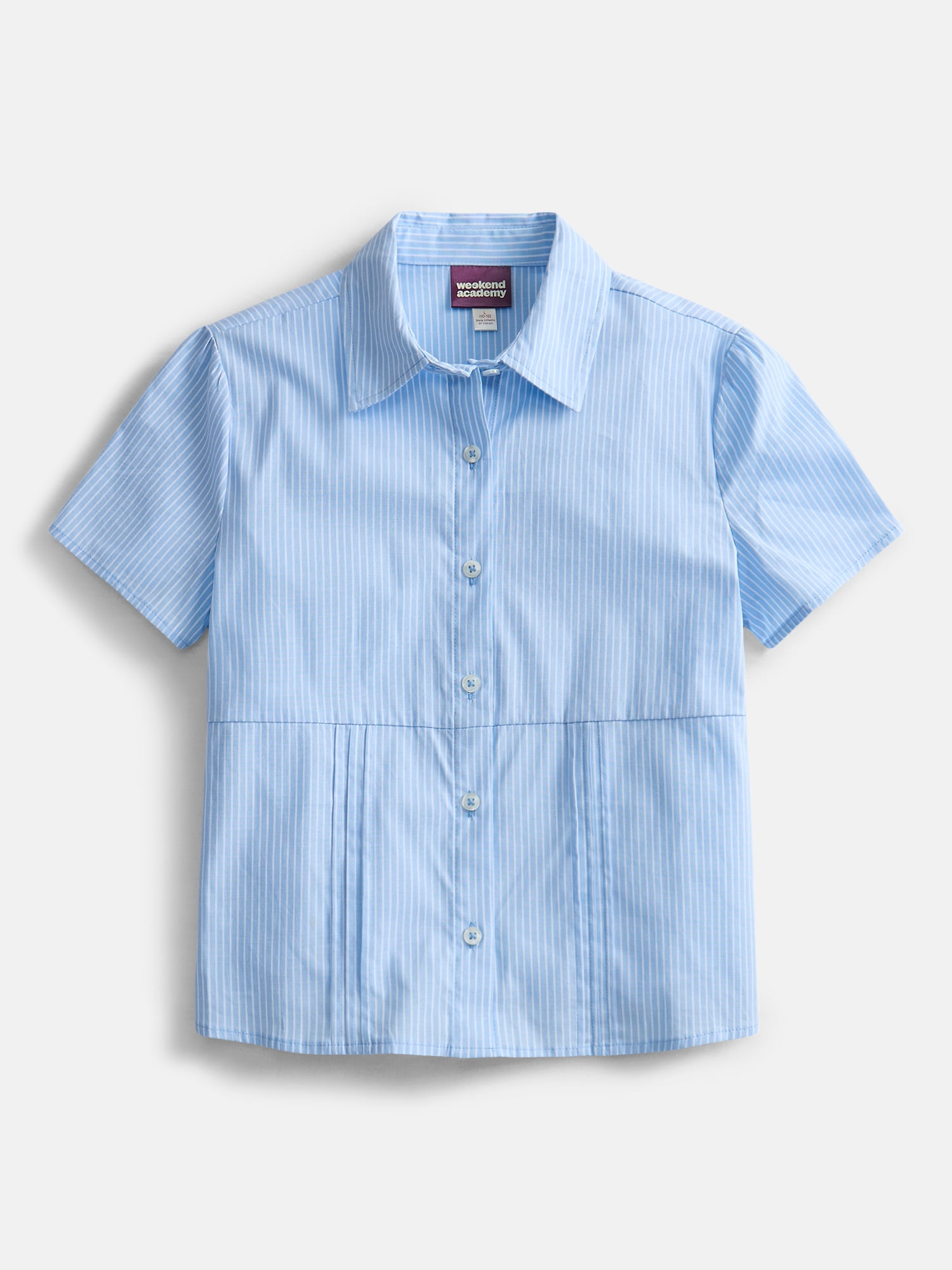 Weekend Academy Girls Button Front Shirt, Sizes 4-18