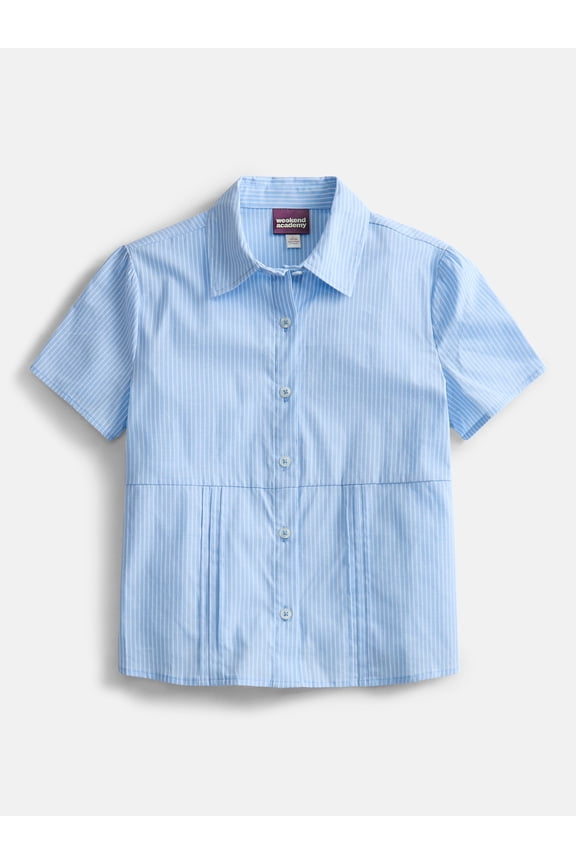Girls Button Front Shirt, Sizes 4-18