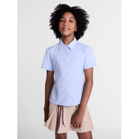 Weekend Academy Girls Button Front Shirt, Sizes 4-18