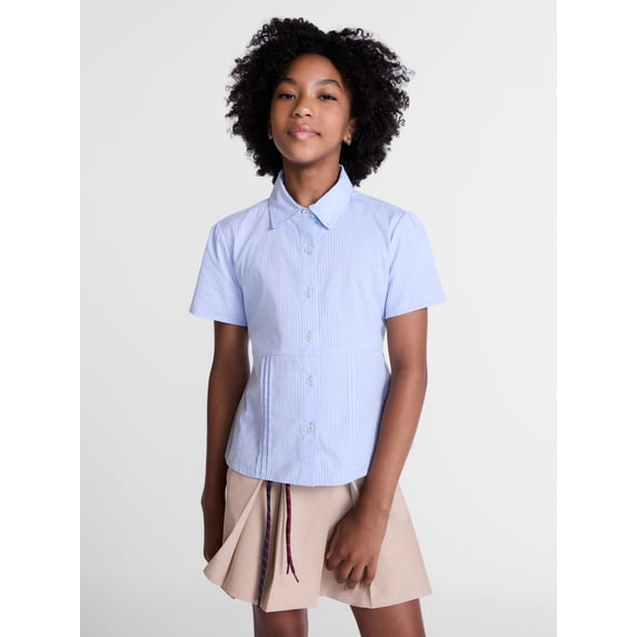 Weekend Academy Girls Button Front Shirt, Sizes 4-18