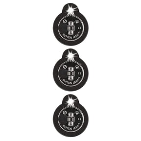 BUTTON LAMP Adhesive LEDs Light Package - Lightweight, Ultra Small, Ultra Bright LED Utility Lights - 3 Pack (BL-5475)