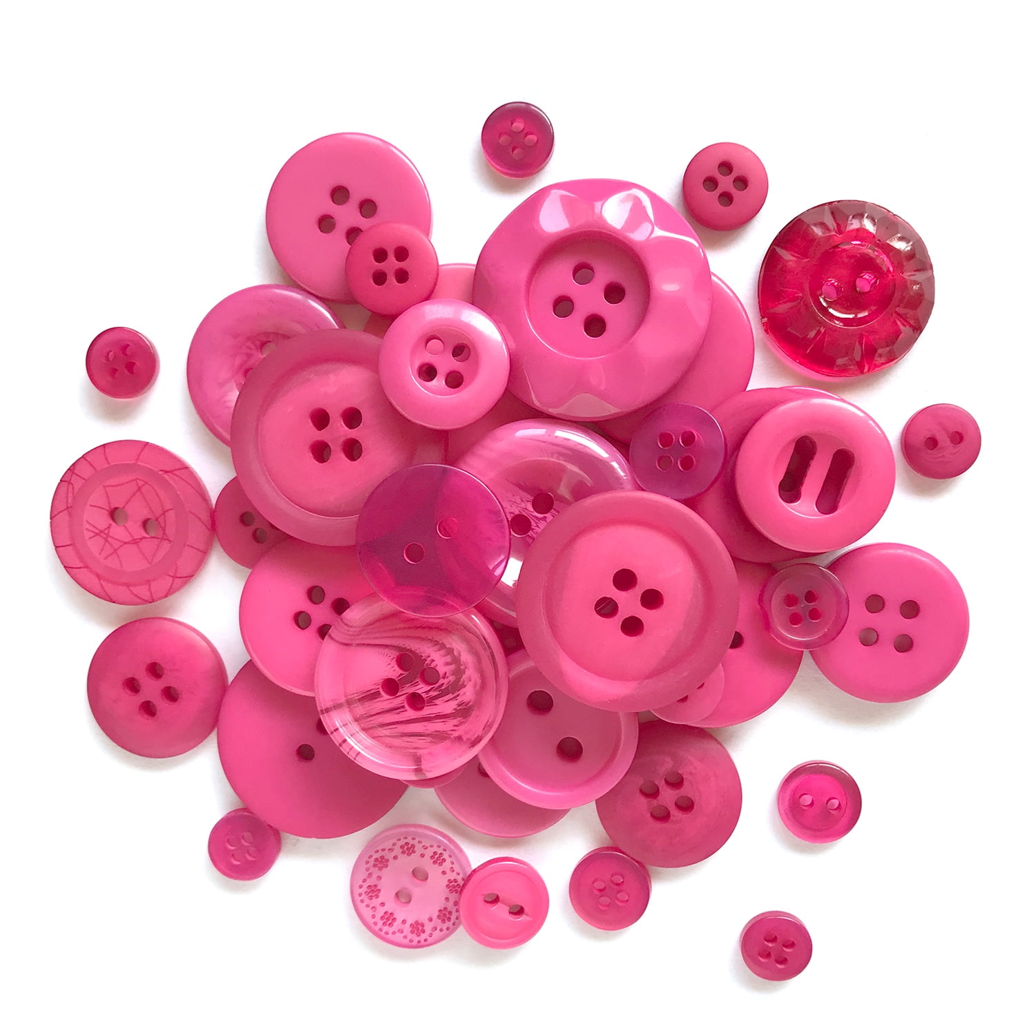 BUTTONS GALORE BIG BAG OF COLORFUL CRAFT & SEWING BUTTONS 4.5 OZ (APPROX 150 PCS) COTTON CANDY