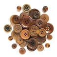 thumbnail image 1 of BUTTONS GALORE BIG BAG OF COLORFUL CRAFT & SEWING BUTTONS 4.5 OZ (APPROX 225 PCS) CHOCOLATE BROWN, 1 of 3