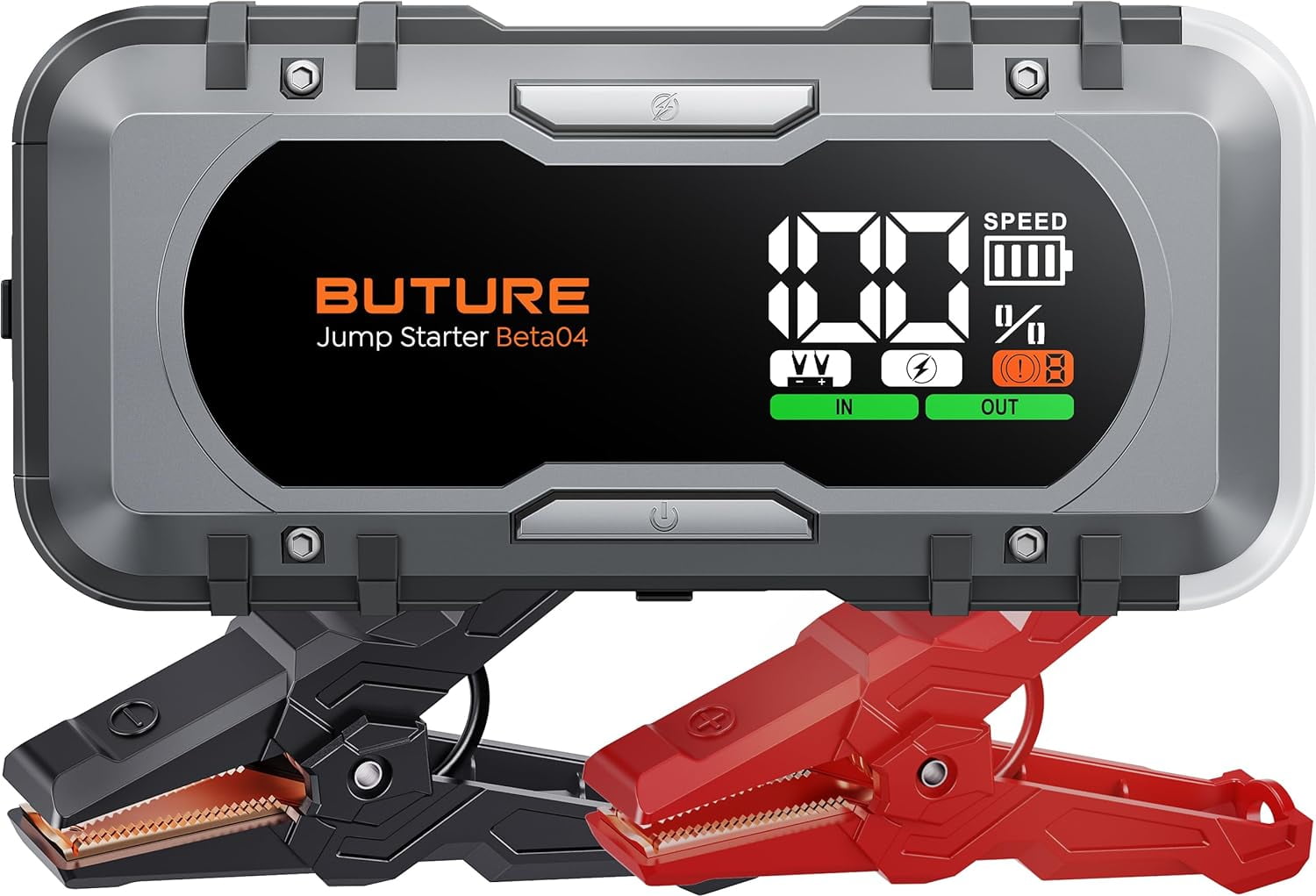 BUTURE 6000A Car Jump Starter, 65W Fast Charging Jump Box, Battery