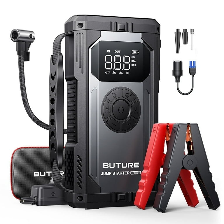 BUTURE 5000A Car Jump Starter with Air Compressor, 150PSI