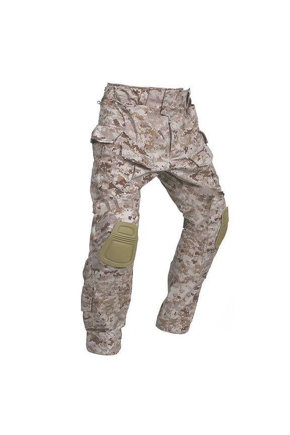 Combat Pants with Knee Pads Tactical Military Trousers Hunting Camo Pants for Men Rip-Stop Airsoft Gear