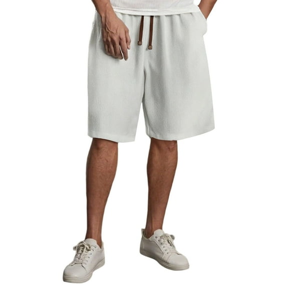 BUWTTED Men Shorts Big And Tall Casual Lightweight Elastic Waist Soft Athletic Summer Walking Comfortable Shorts 4XL