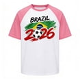 thumbnail image 1 of BUWTTED Men's Shirts Short Sleeve Graphic Print Tees Casual Sports Fan Wear 2026 World Football Competition Pink Shirt XXXL, 1 of 3