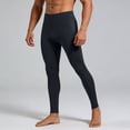 thumbnail image 1 of BUWTTED Mens Casual Pants High Performance Compression with Side Pockets Gym Running Cycling Athletic Training Black Pants L, 1 of 6