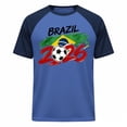 thumbnail image 1 of BUWTTED Mens Shirts Short Sleeve Graphic Print Tees Casual Sports Fan Wear 2026 World Football Competition Blue Shirt XXL, 1 of 3