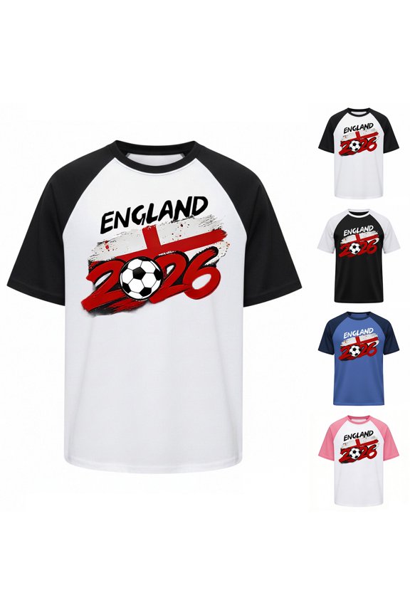 Mens T Shirts Short Sleeve 2026 World Football Graphic Tees Print Casual Sports Competition Fan Wear White Shirt XL