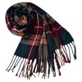 thumbnail image 1 of BUWTTED Scarf for Women Classic Tassels Plaid Knit Warm Shawl Wrap Cozy Soft Elegant Lightweight Fall Winter Scarves Size:One Size, 1 of 2
