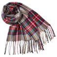 thumbnail image 1 of BUWTTED Scarfs for Women Classic Tassels Plaid Chunky Knit Warm Shawl Wrap Cozy Soft Elegant Lightweight Fall Winter Womens Scarves Size:One Size, 1 of 2