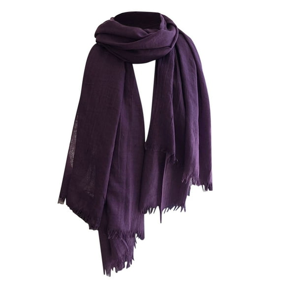 BUWTTED Scarves for Women Lightweight 2025 New Thin Solid Color Shawl Wrap with Tassels Cozy Soft Elegant Fall Warm Winter Women Scarf Size:One Size