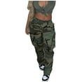 thumbnail image 1 of BUWTTED Womens Cargo Pants with Pockets Outdoor Casual Ripstop Camo Military Combat Construction Work Pants, 1 of 9