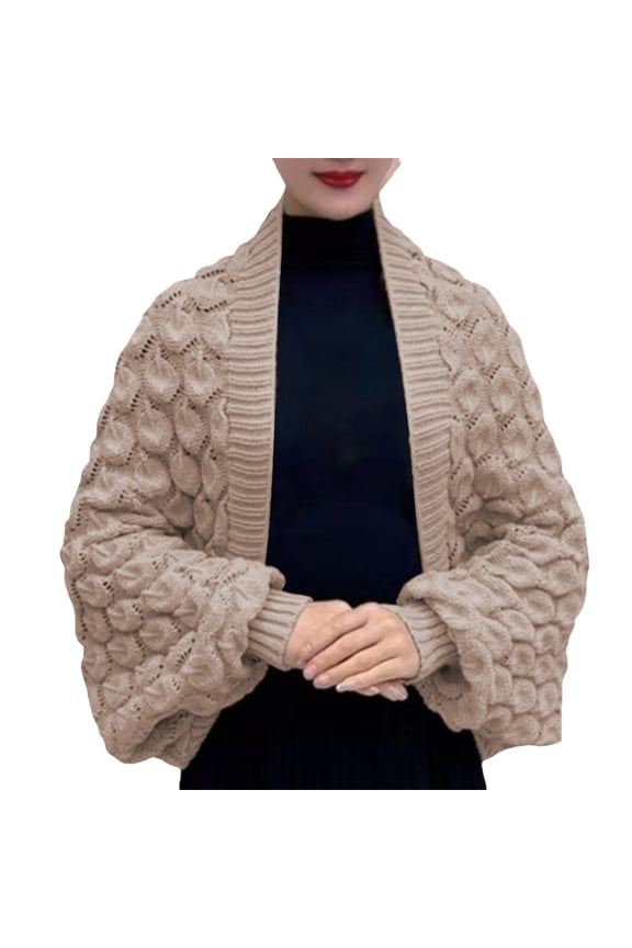 Womens Winter Scarves Elegant Open Front Knitted Shrug Shawl Wrap Cozy Soft Lightweight Fall Warm Winter Women Scarf Size:One Size