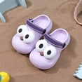 thumbnail image 1 of BUWTTER Girls Sandals Kids Comfortable Breathable Casual Clogs Everyday Wear Beach Vacation Summer Spring Purple Sandals Size 4-5, 1 of 3