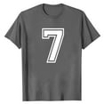 thumbnail image 1 of BUWTTER Men's T Shirts Digital 7 Print Short Sleeve Crew Neck Summer Loose Fit Casual Breathable Mens Shirts Grey S, 1 of 4