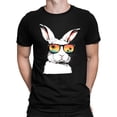 thumbnail image 1 of BUWTTER Mens Easter Day Shirts Short Sleeve Crew Neck Tops Funny Rabbit Graphic Tees Black L, 1 of 3