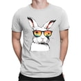thumbnail image 1 of BUWTTER Mens Easter Day Shirts Short Sleeve Crew Neck Tops Funny Rabbit Graphic Tees White S, 1 of 3