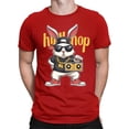 thumbnail image 1 of BUWTTER Mens Hop T Shirts Easter Festive Rabbit Graphic Tees Short Sleeve Crew Neck Summer Shirts Red S, 1 of 3