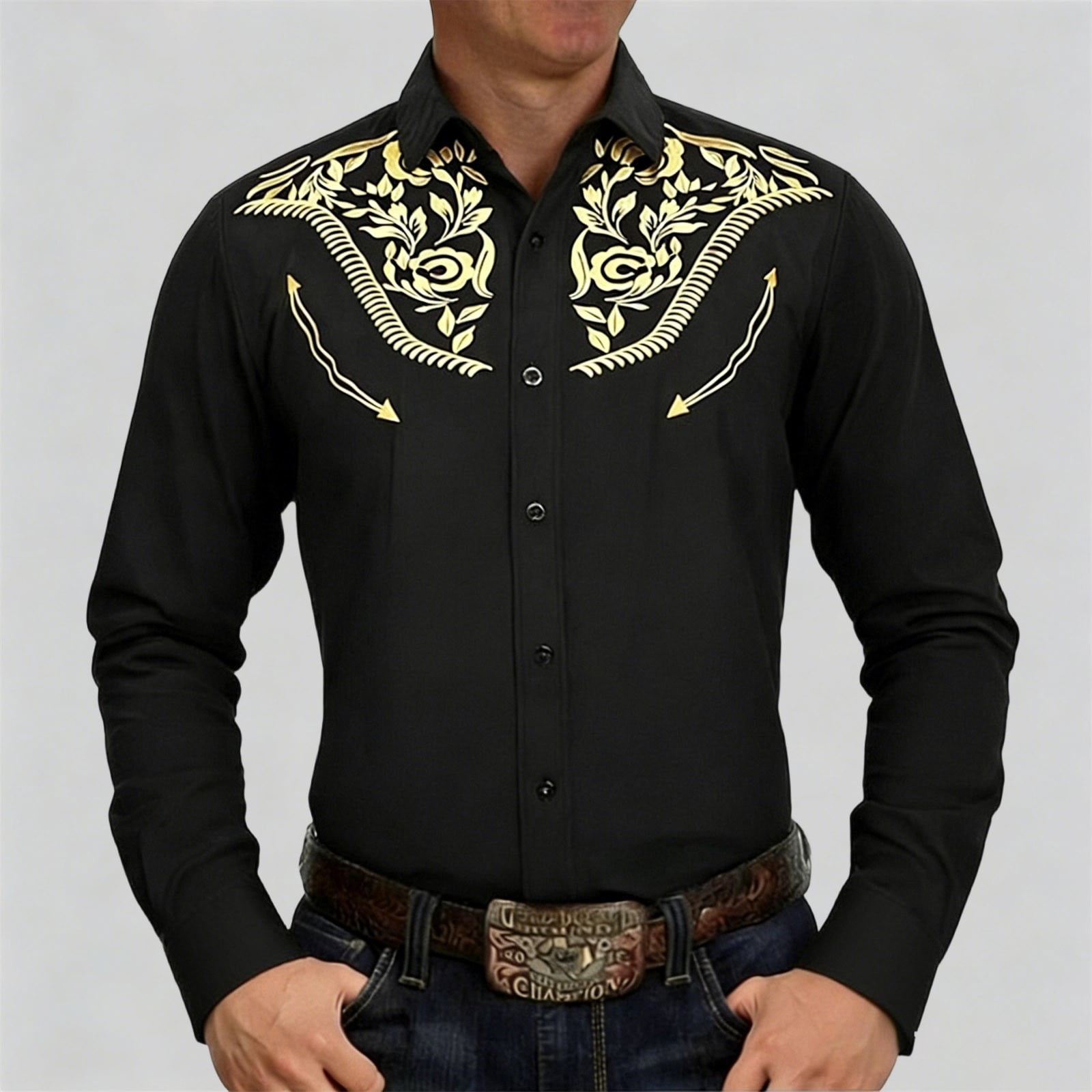 BUWTTER Mens Shirts Button Down Long Sleeve Top Fall Spring Slim Fit ...