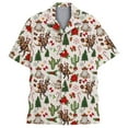 thumbnail image 1 of BUWTTER Mens Shirts Button Down Printed Casual Short Sleeve with Patterns Comfortable Versatile Outfit Choice Plus Size Khaki Shirt XXXXL, 1 of 3
