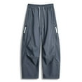 thumbnail image 1 of BUWTTER Work Pants for Men Fall Casual Functional Rushing Couple Outdoor Straight Leg Loose Fit Trousers Grey M, 1 of 7