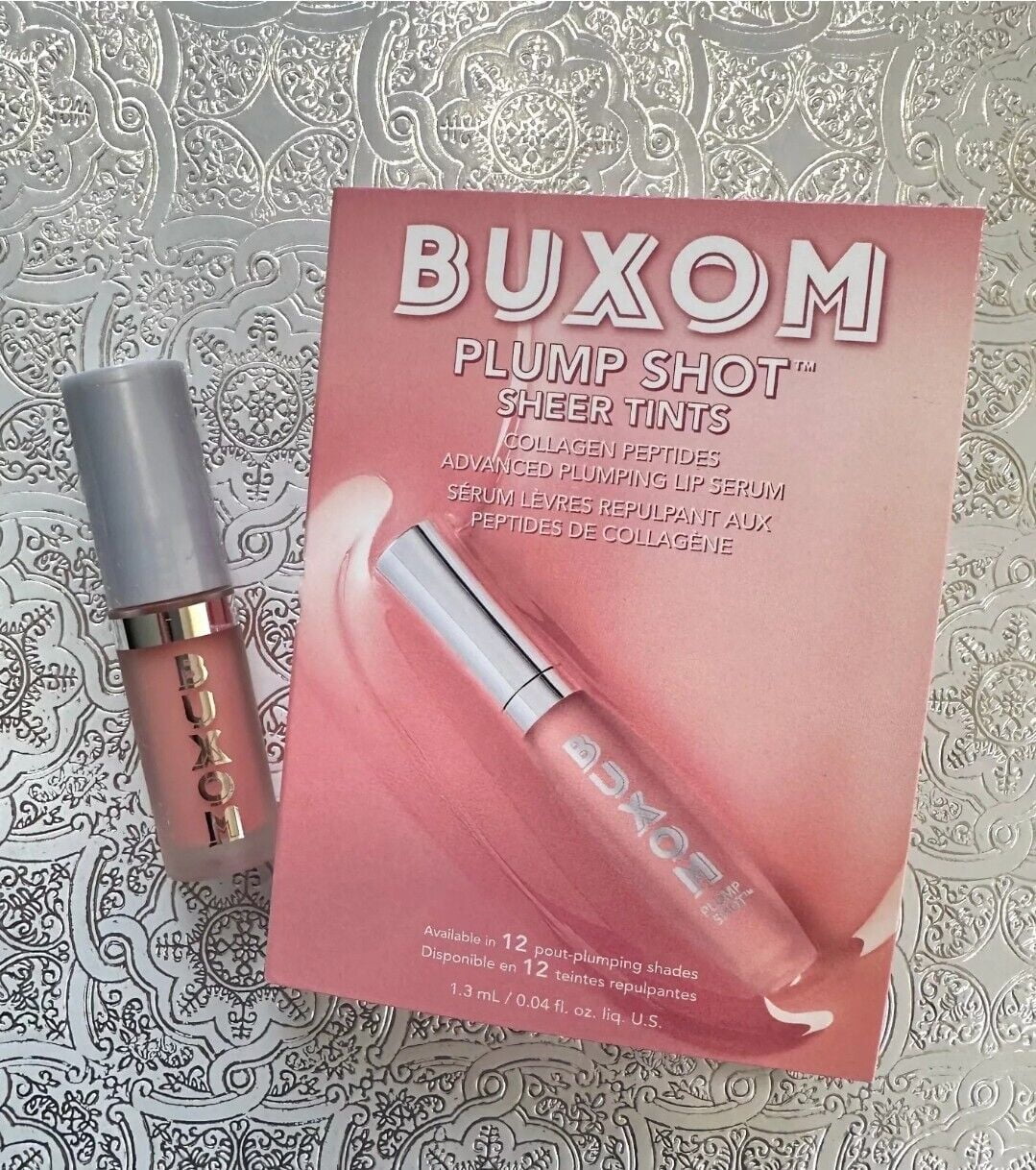 BUXOM PLUMP SHOT COLLAGEN-INFUSED PLUMPING LIP SERUM SOFT BLUSH MINI 0.04 FL.OZ.