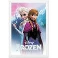 thumbnail image 1 of BUY ART FOR LESS Officially Licensed Framed Frozen Anna and Elsa Day 36 x 24 Animated Musical Fantasy Movie Art Print Poster White Frame, 1 of 10