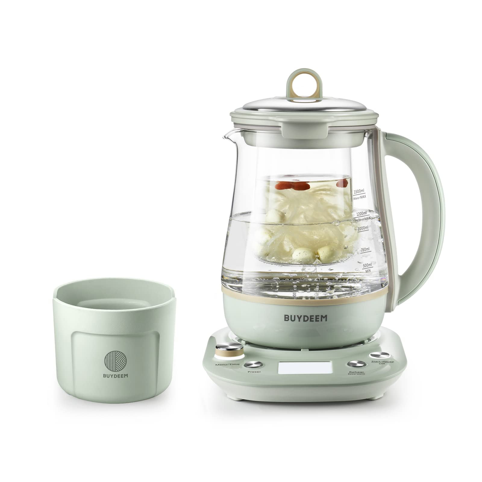 https://i5.walmartimages.com/seo/BUYDEEM-Health-Pot-K2763-Lite-Glass-Electric-Kettle-for-Tea-Coffee-Water-Boiler-with-Stew-Pot-Temperature-Control-Green-1-5L_64033204-ee4f-484a-851c-77a3bf75da0f.a961c7a301714195463811c6fd8b75bf.jpeg