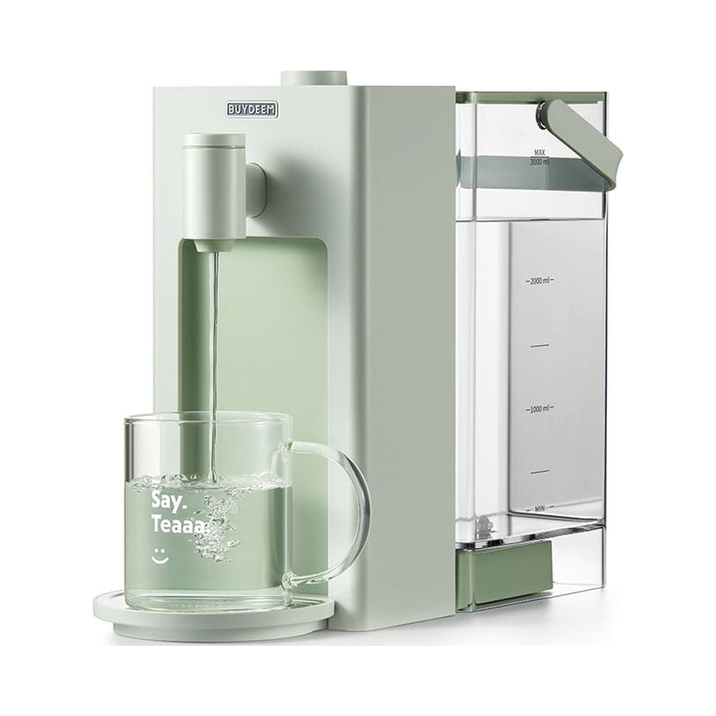BUYDEEM S9013 Instant Hot Water Dispenser, Countertop Water Boiler & Warmer for Tea, Coffee and Baby Formula, Adjustable 8 Temperatures & 5 Water Outputs, 3L Water Tank(102oz), Green…