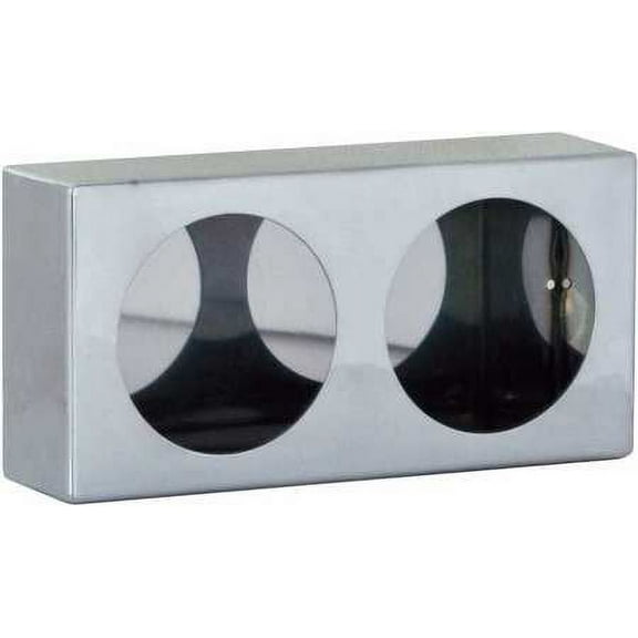 BUYERS PRODUCTS LB6123SST Dual RoundLight Box, 6x12x3 In., SST