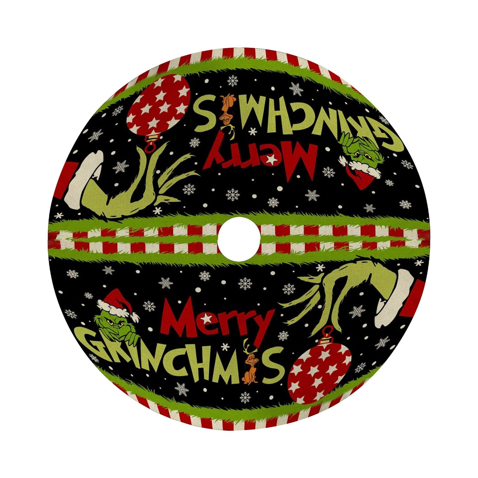 BUYHO Grinch Christmas Tree Skirt;Christmas Tree Skirt;Christmas